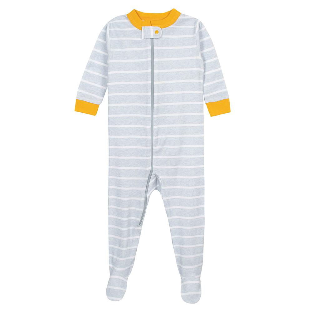 2-Pack Baby Boys Dinos Snug Fit Footed Pajamas, additional view 2