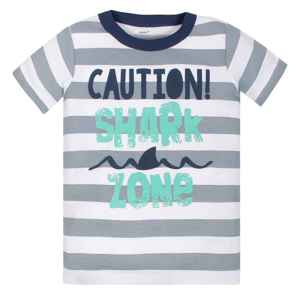 4-Piece Toddler Boys Shark Shirts, Shorts & Pants Set, additional view 2