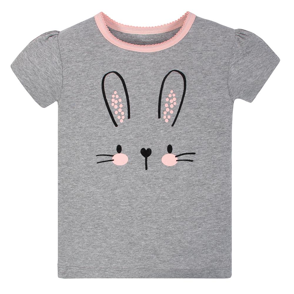 4-Piece Toddler Girls Bunny Shirts, Pant & Skort Set, additional view 1