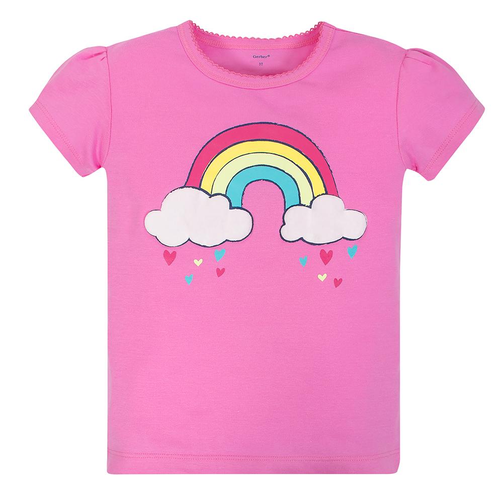 4-Piece Toddler Girls Rainbow Shirts, Pant & Skort Set, additional view 2