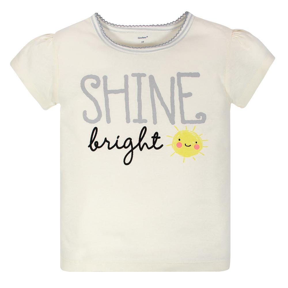 4-Piece Toddler Girls Sunshine Shirts, Pant & Skort Set, additional view 2