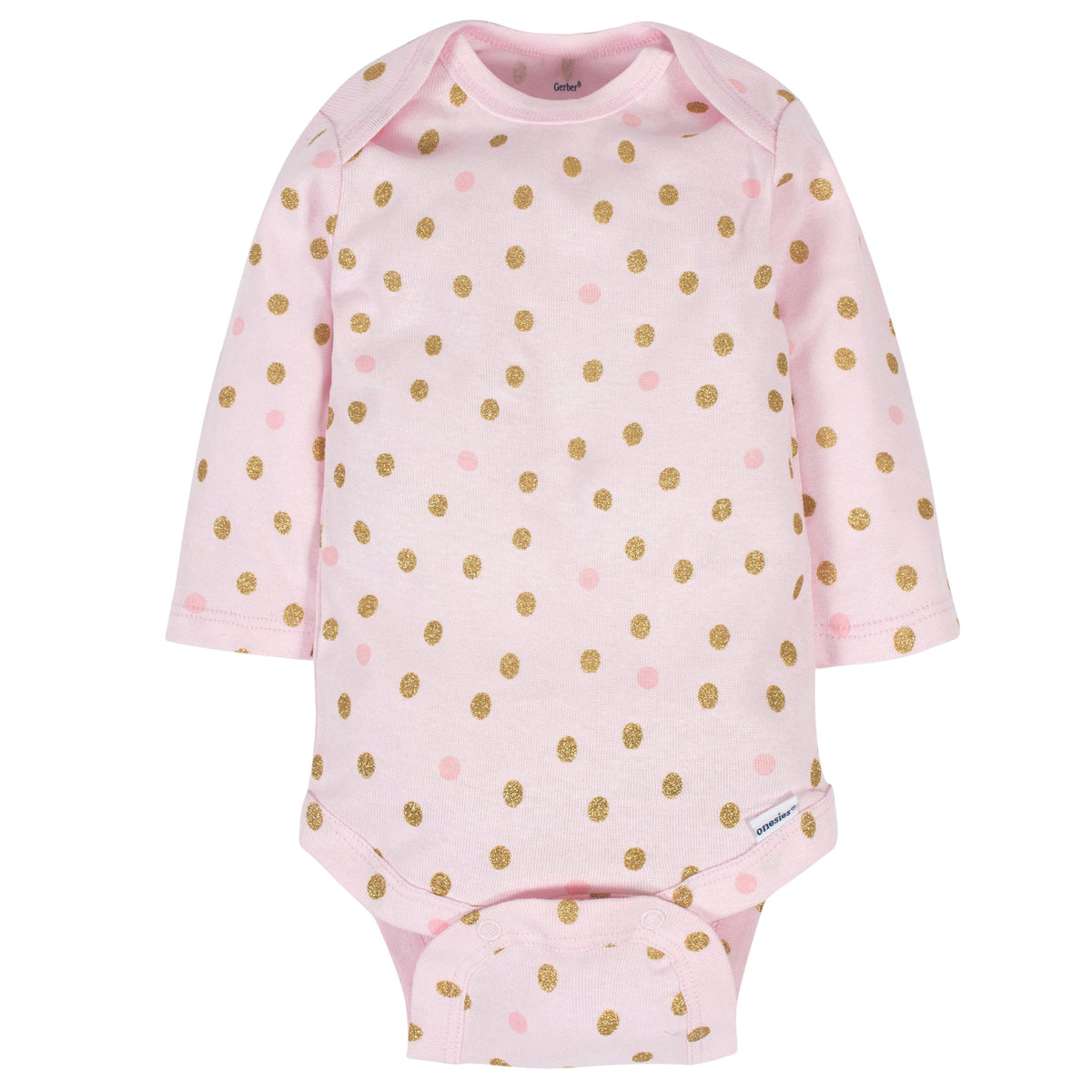 6-Pack Baby Girls Castle Long Sleeve Onesies Bodysuits, additional view 3
