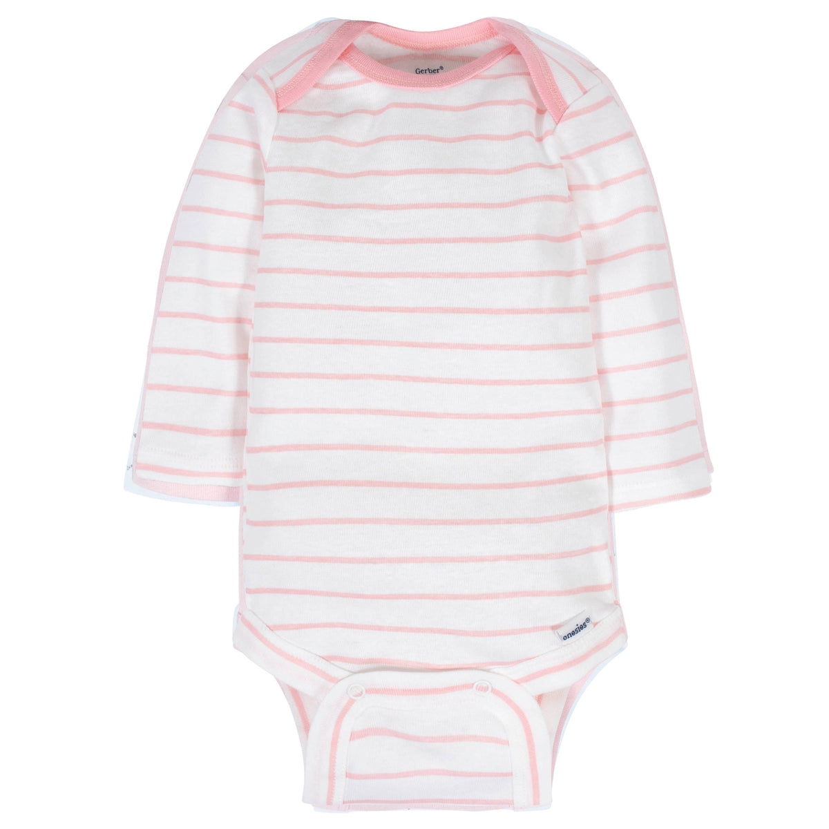 6-Pack Baby Girls Castle Long Sleeve Onesies Bodysuits, additional view 5