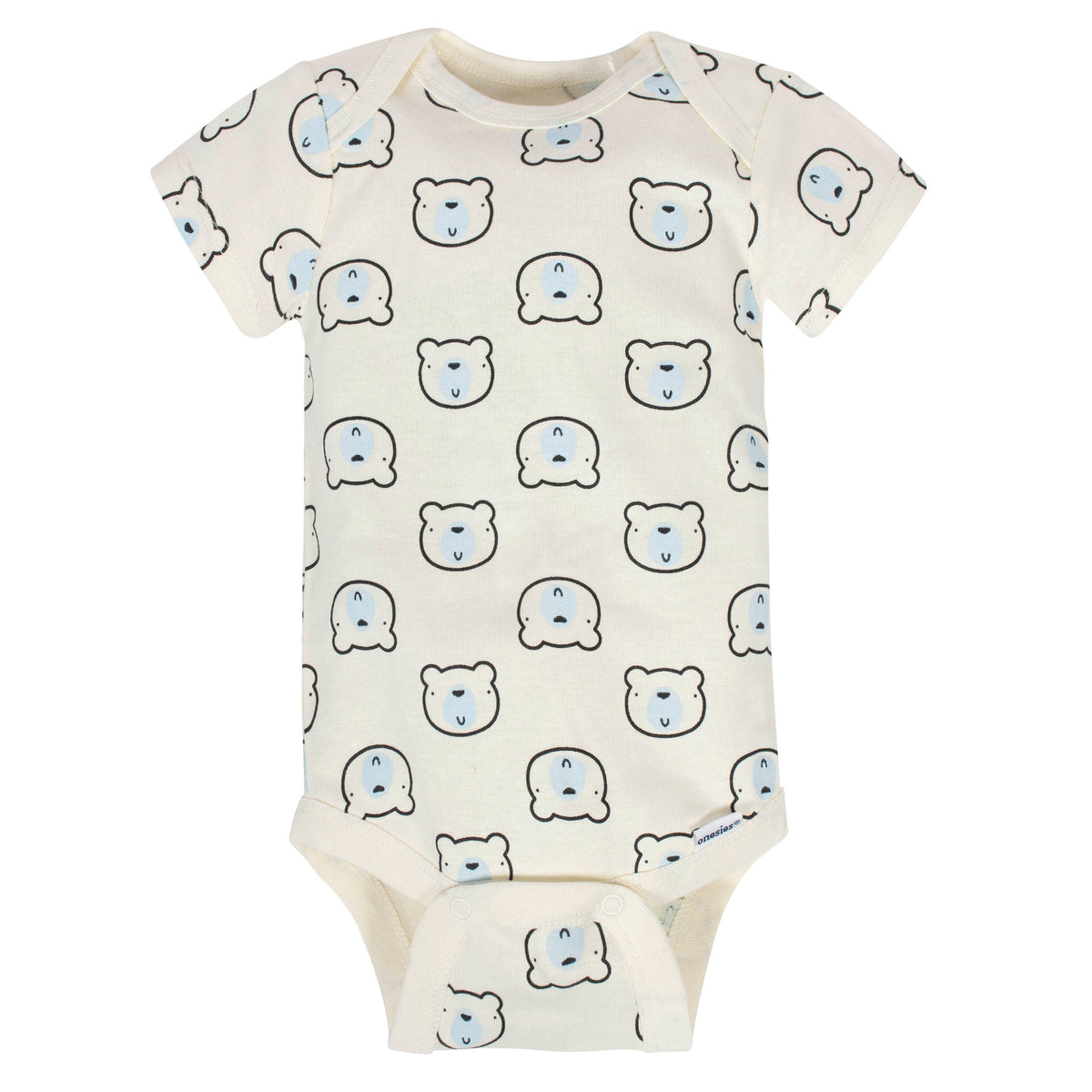 8-Pack Baby Boys Bear Short Sleeve Onesies Bodysuits, additional view 2