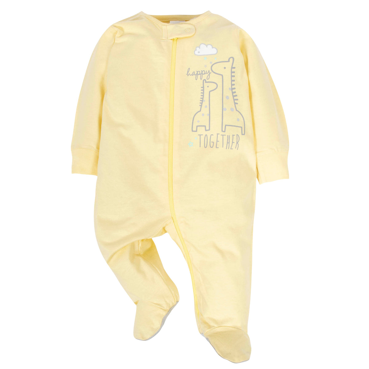 4-Pack Baby Neutral Animals Zip Front Sleep ‘N Plays, additional view 1