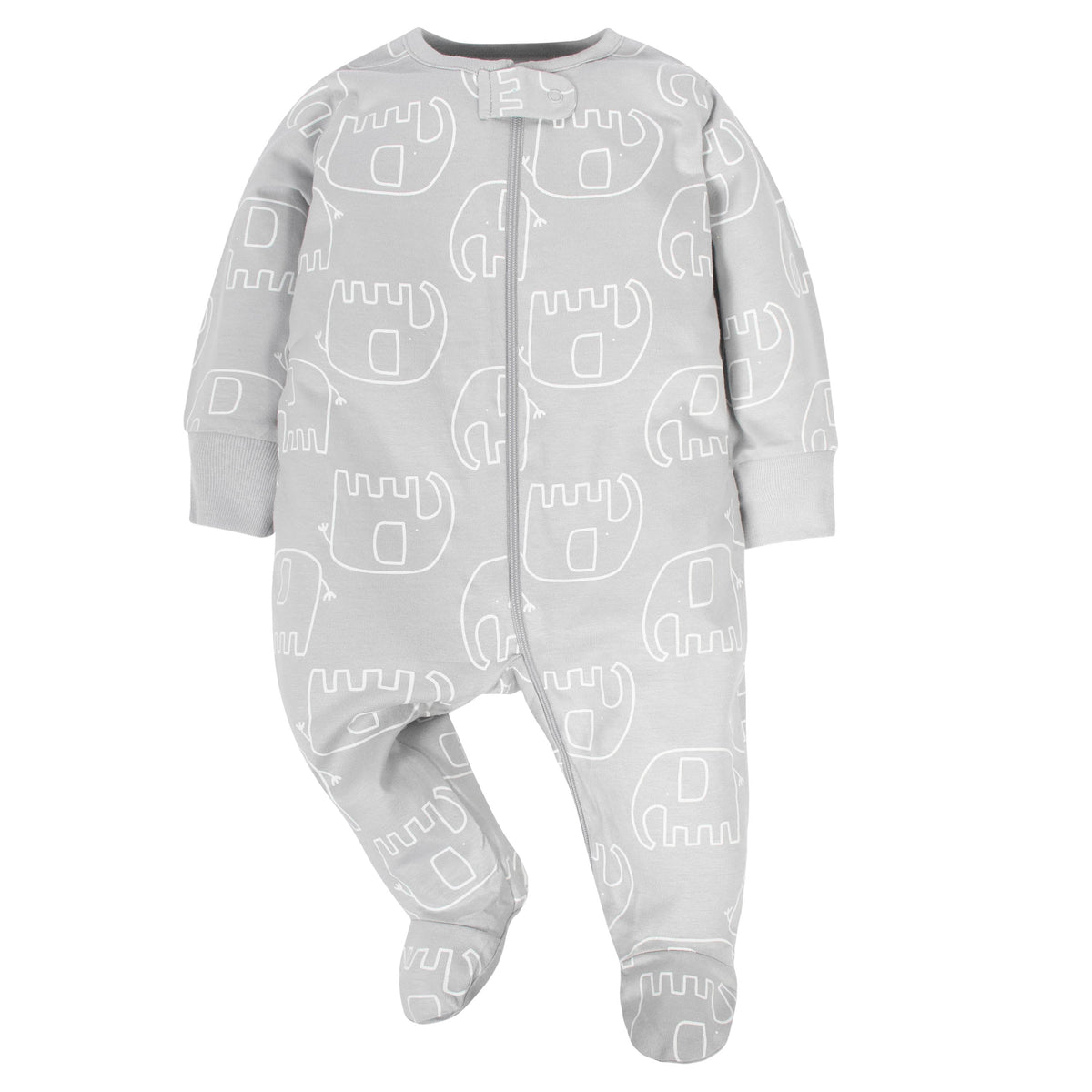 4-Pack Baby Neutral Animals Zip Front Sleep ‘N Plays, additional view 2