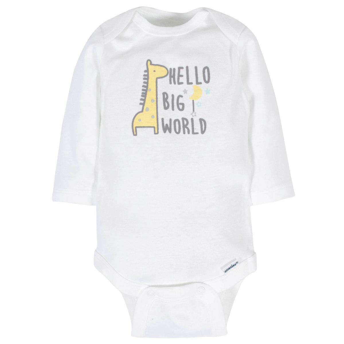 6-Pack Baby Neutral Animals Long Sleeve Onesies Bodysuits, additional view 1