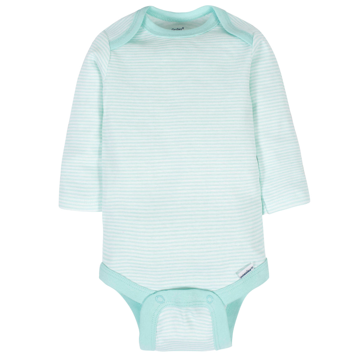 6-Pack Baby Neutral Animals Long Sleeve Onesies Bodysuits, additional view 2
