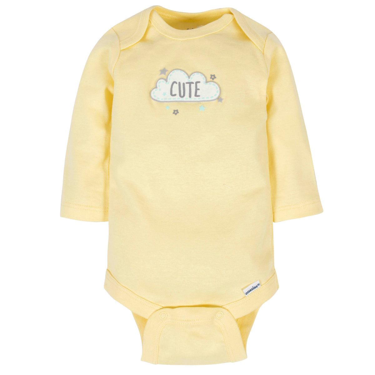 6-Pack Baby Neutral Animals Long Sleeve Onesies Bodysuits, additional view 4