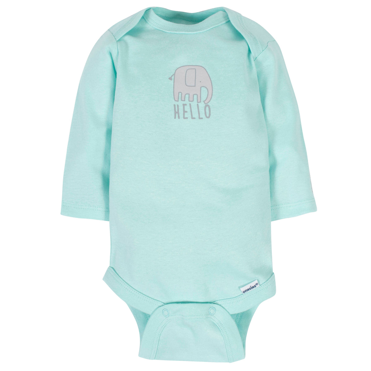 6-Pack Baby Neutral Animals Long Sleeve Onesies Bodysuits, additional view 5