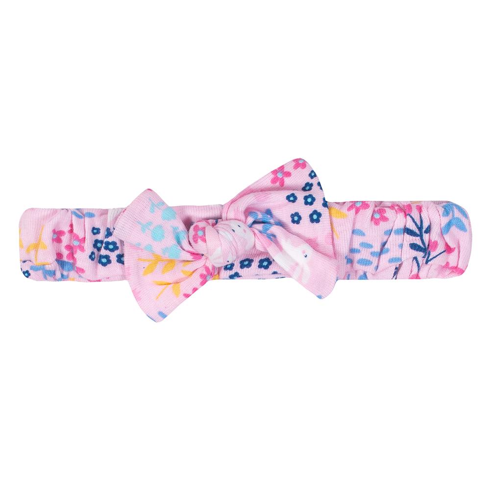 3-Piece Girls Bunny Garden Dress, Diaper Cover & Headband Set, additional view 2