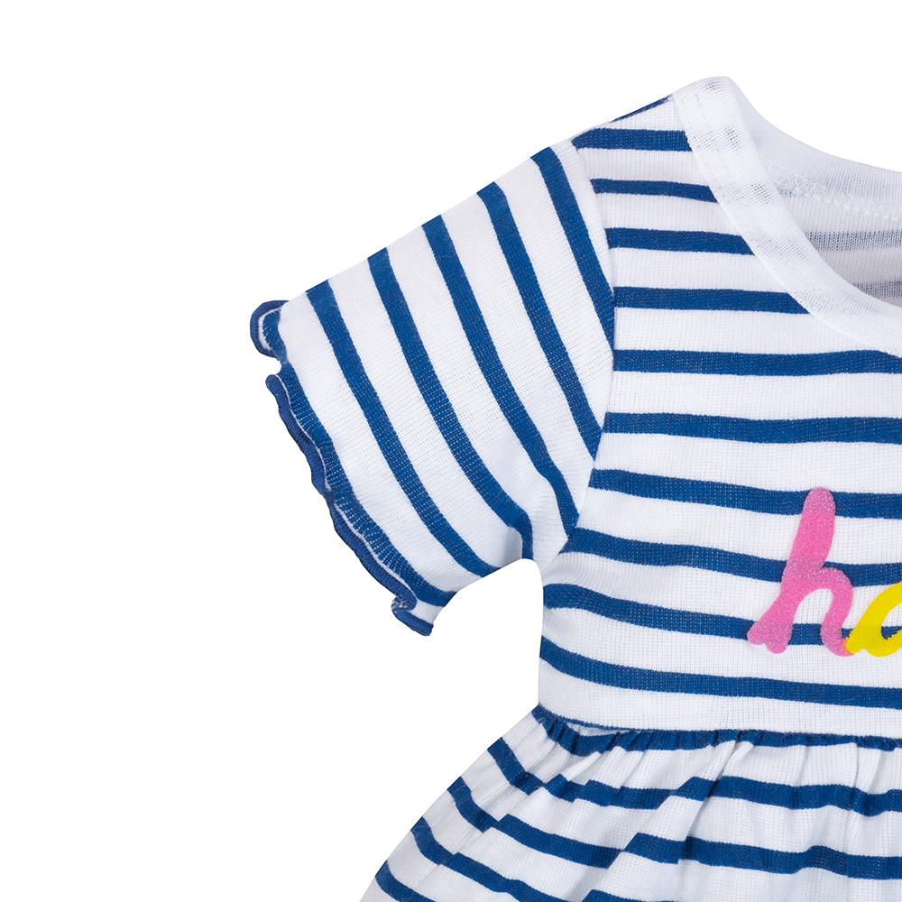 3-Piece Infant & Toddler Girls Happy Dress, Diaper Cover & Headband Set, additional view 1