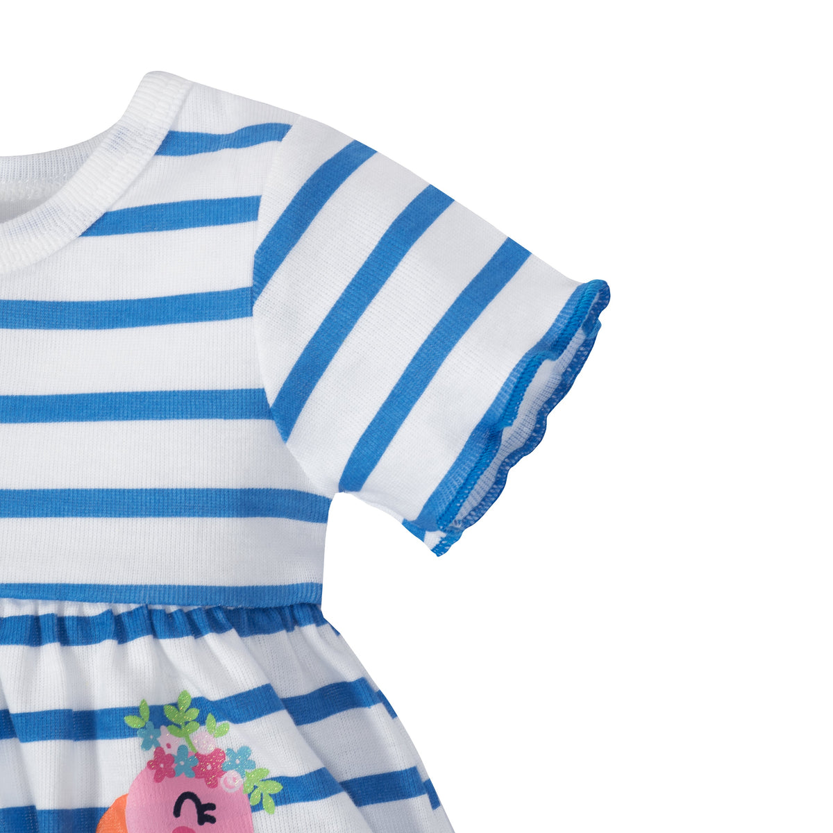 3-Piece Girls Striped Flamingo Dress, Diaper Cover & Headband Set, additional view 1