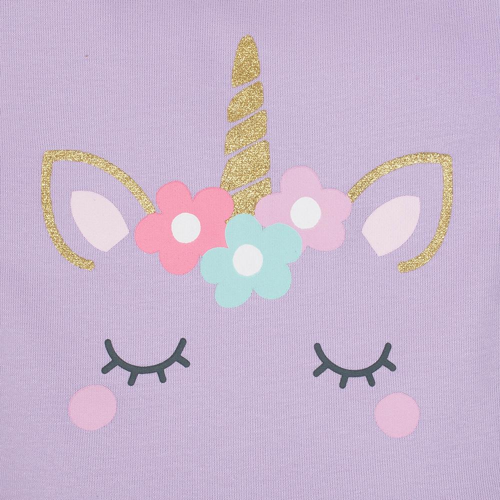 2-Piece Baby Girls Unicorn Dress & Diaper Cover Set, additional view 2