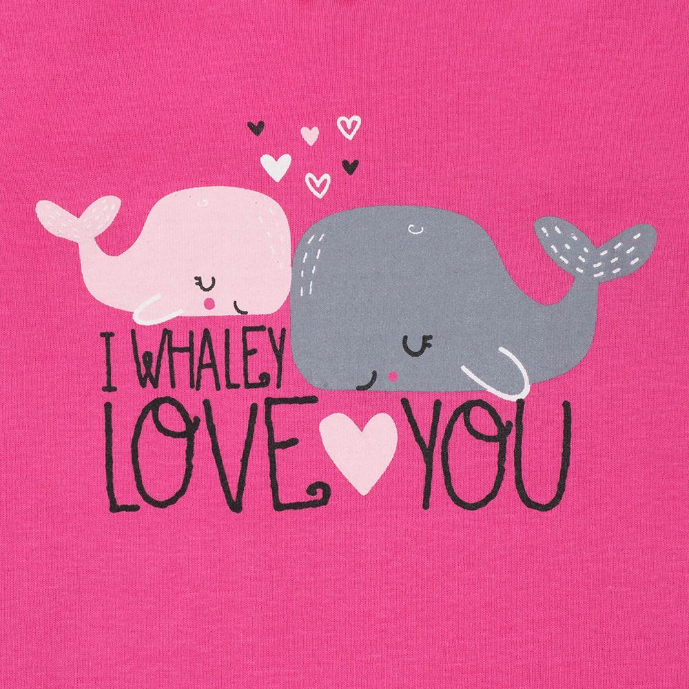 4-Piece Girls Whales Snug Fit Pajama Set, additional view 5