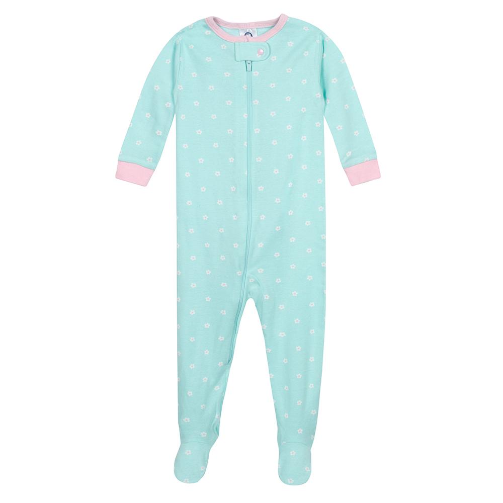 2-Pack Baby Girls Bunny Snug Fit Footed Pajamas, additional view 2