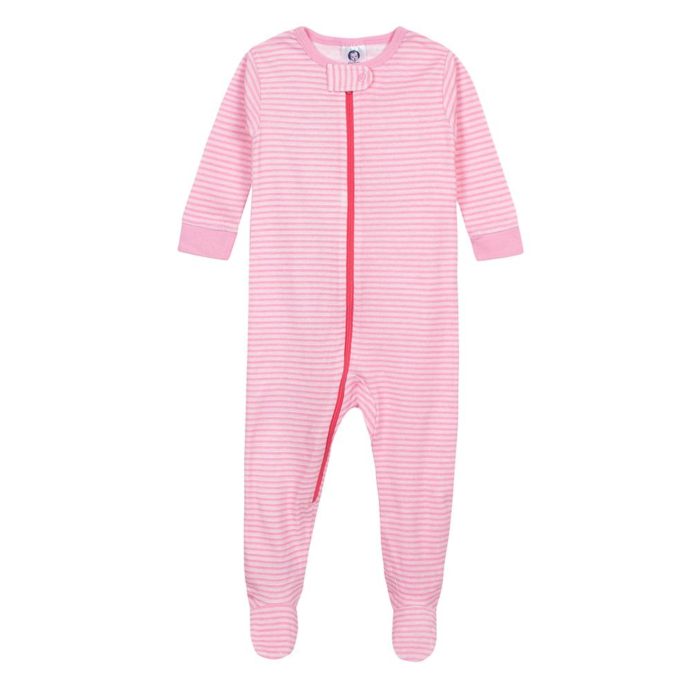 2-Pack Baby Girls Sloths Snug Fit Footed Pajamas, additional view 2