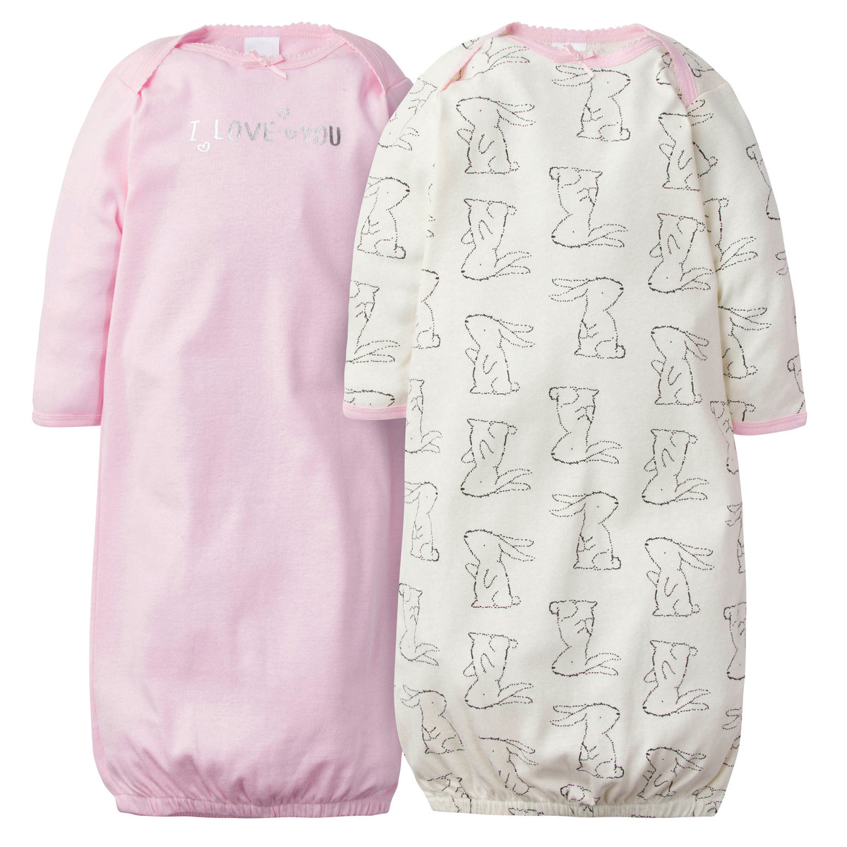 2-Pack Girls Bunny Gowns