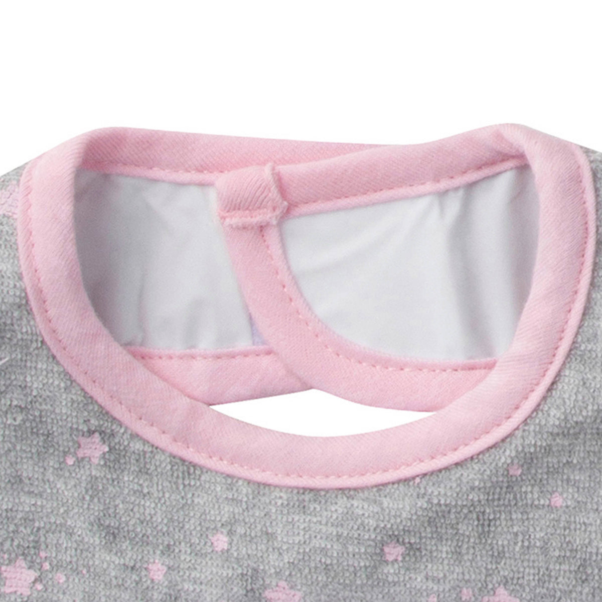 3-Pack Girls Bunny Terry Bibs, additional view 2