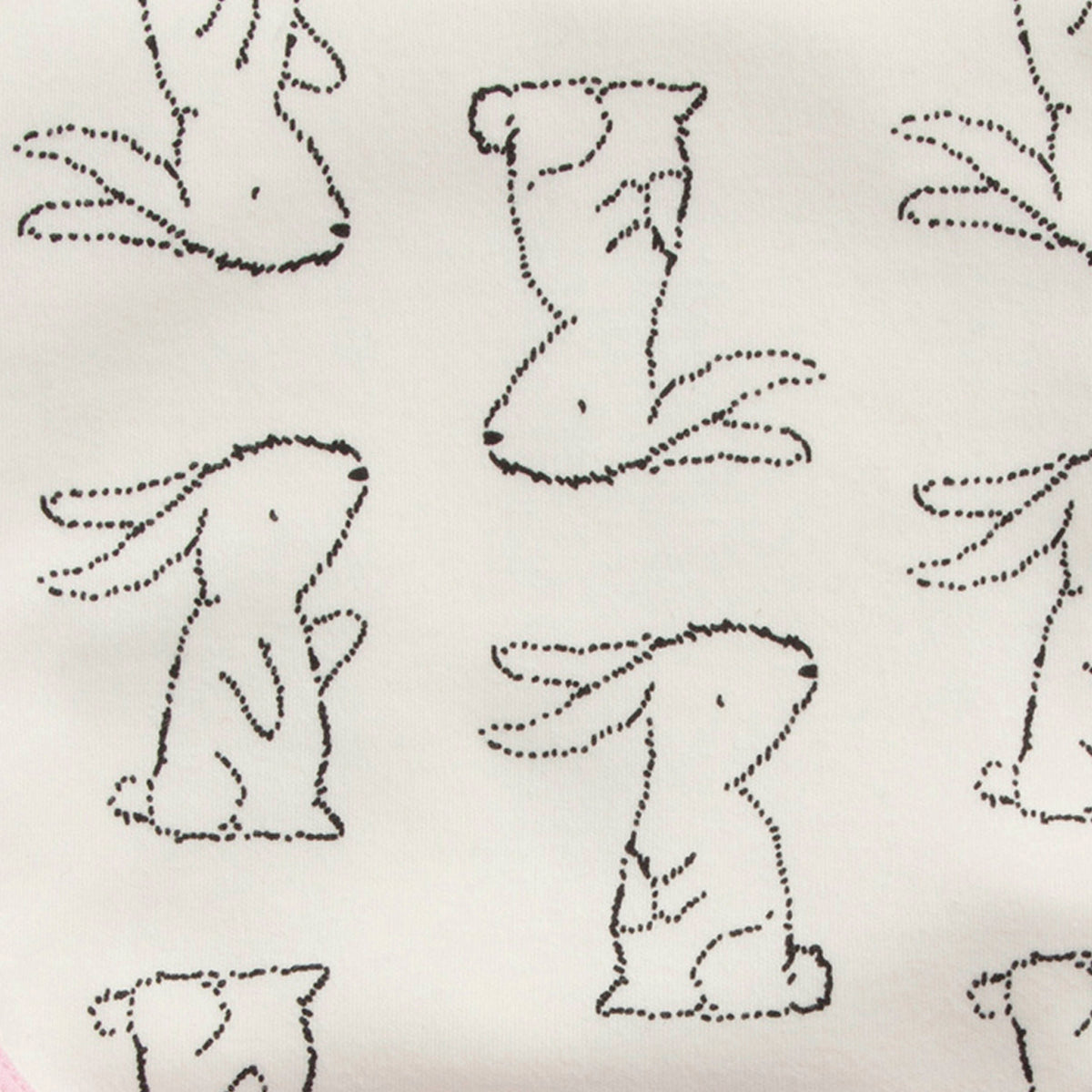 4-Pack Girls Bunny Terry Burp Cloths, additional view 1