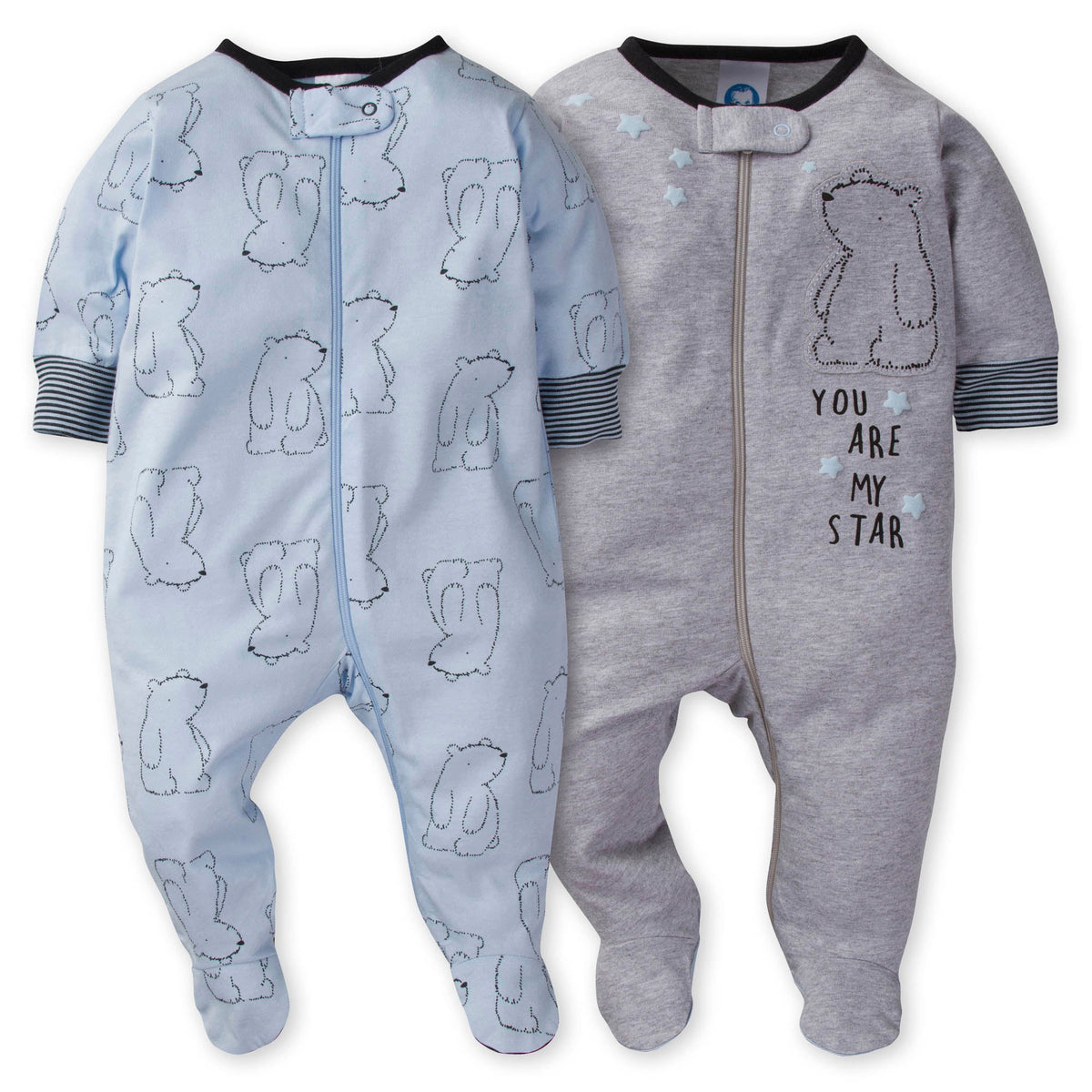 2-Pack Baby Boys Bear Sleep N' Play