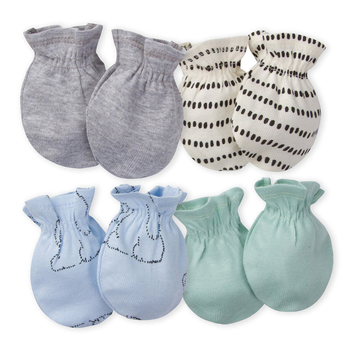 4-Pack Boys Bear Mittens