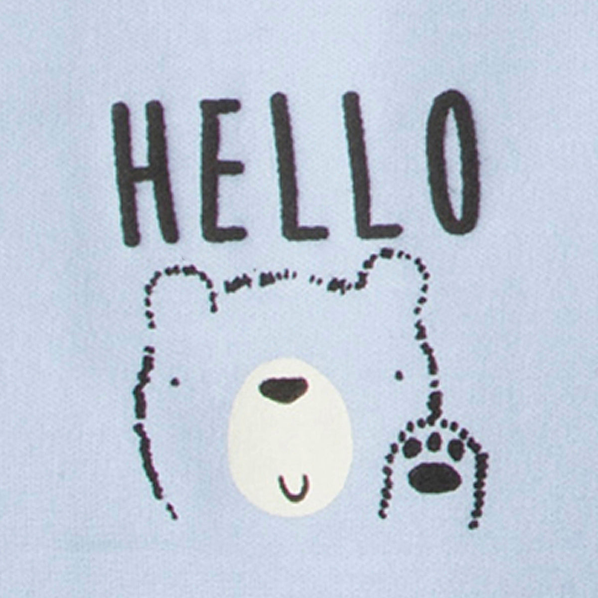 3-Pack Boys Bear Knit Burp Cloths, additional view 1