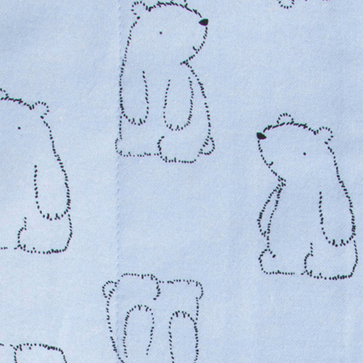 4-Pack Boys Bear Flannel Burp Cloths, additional view 1