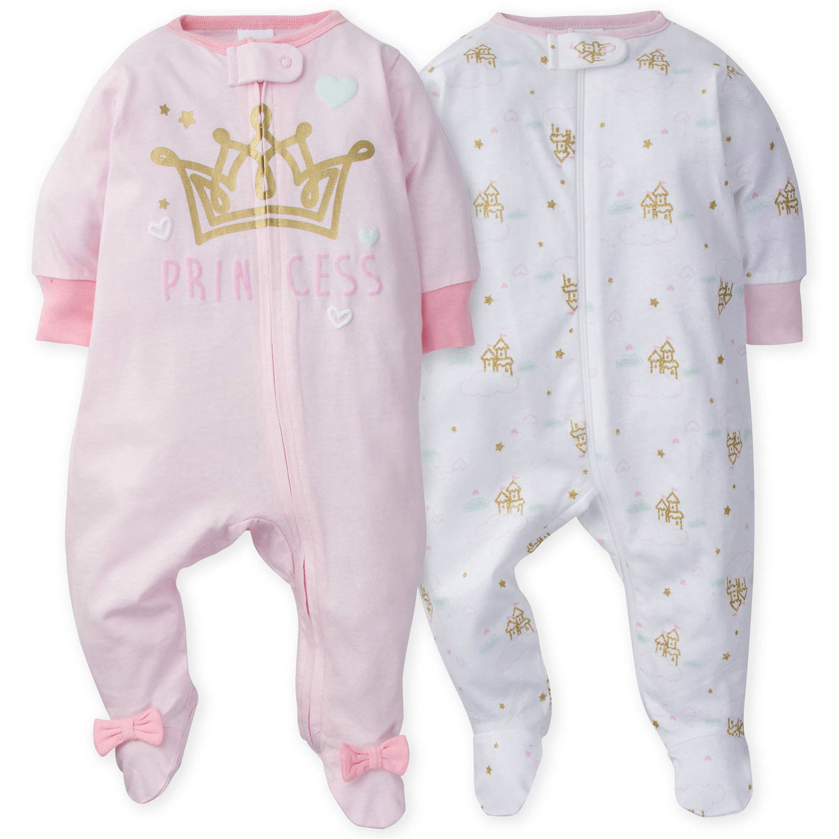 2-Pack Girls Princess Castle Sleep N' Play