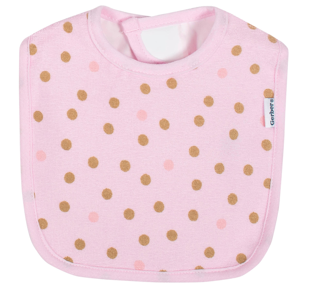 3-Pack Girls Princess Castle Terry Bibs, additional view 3