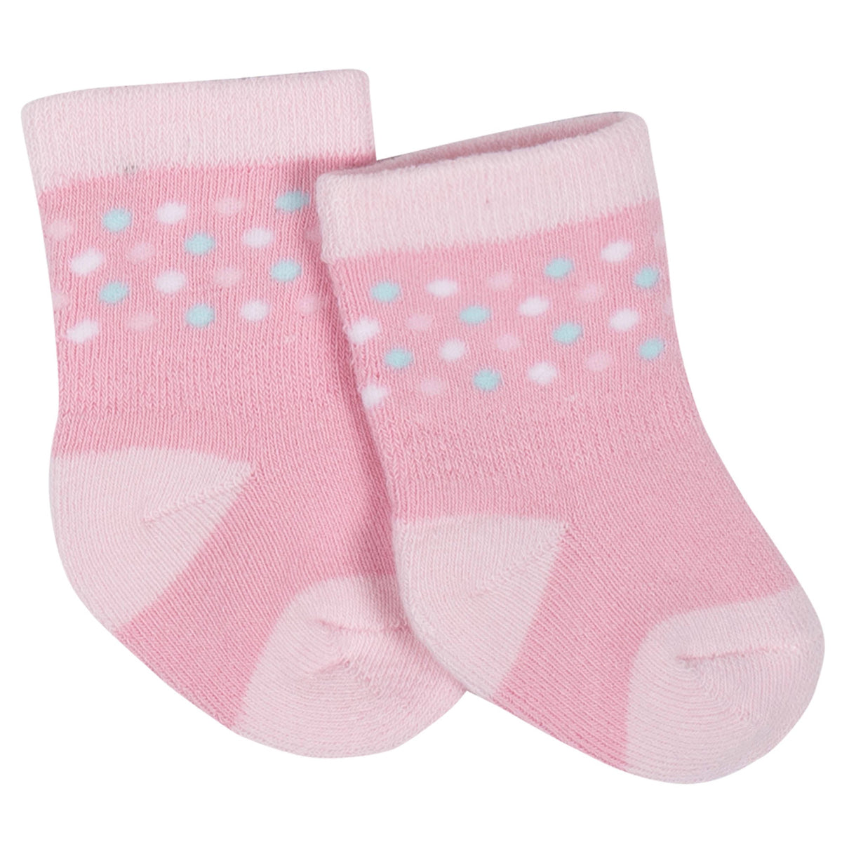 6-Pack Girls Princess Castle Wiggle Proof Terry Crew Socks, additional view 4