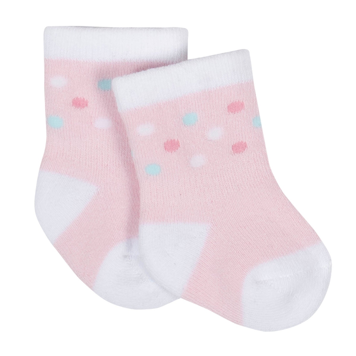 6-Pack Girls Princess Castle Wiggle Proof Terry Crew Socks, additional view 6
