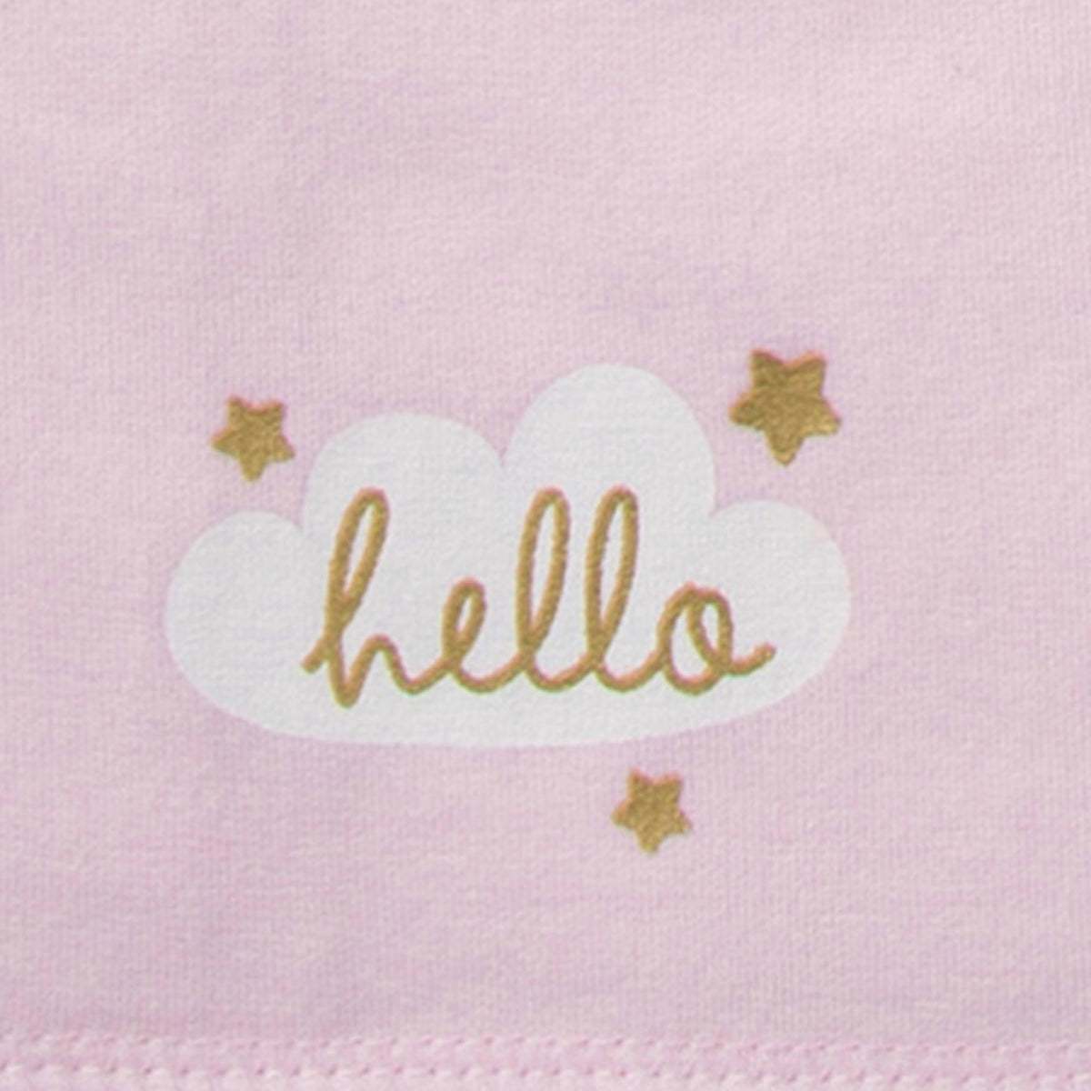 3-Pack Girls Princess Castle Knit Burp Cloths, additional view 1