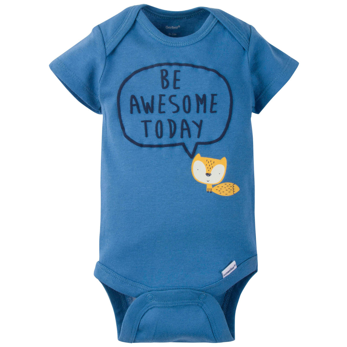 5-Pack Boys Fox Onesies Brand Short Sleeve Bodysuits, additional view 1