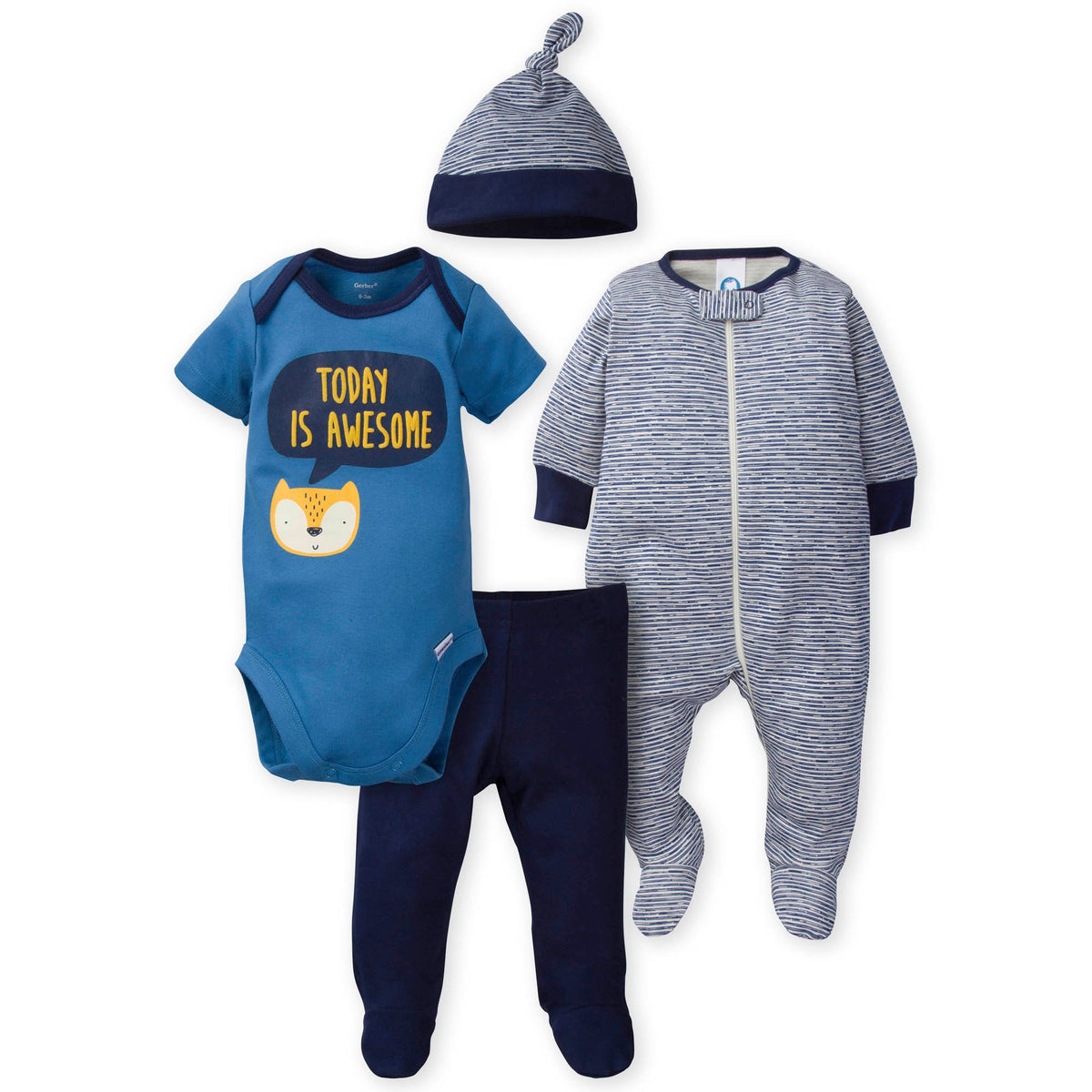 4-Piece Boys Fox Take-Me-Home Set