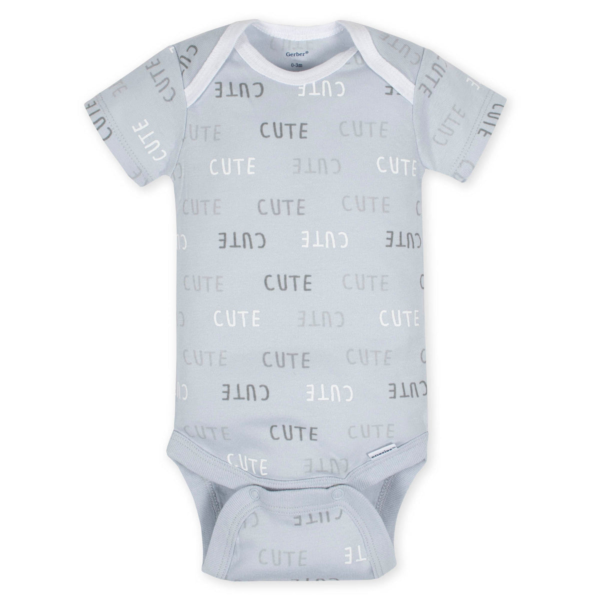 5-Pack Neutral Lamb Short Sleeve Onesies Bodysuits, additional view 3