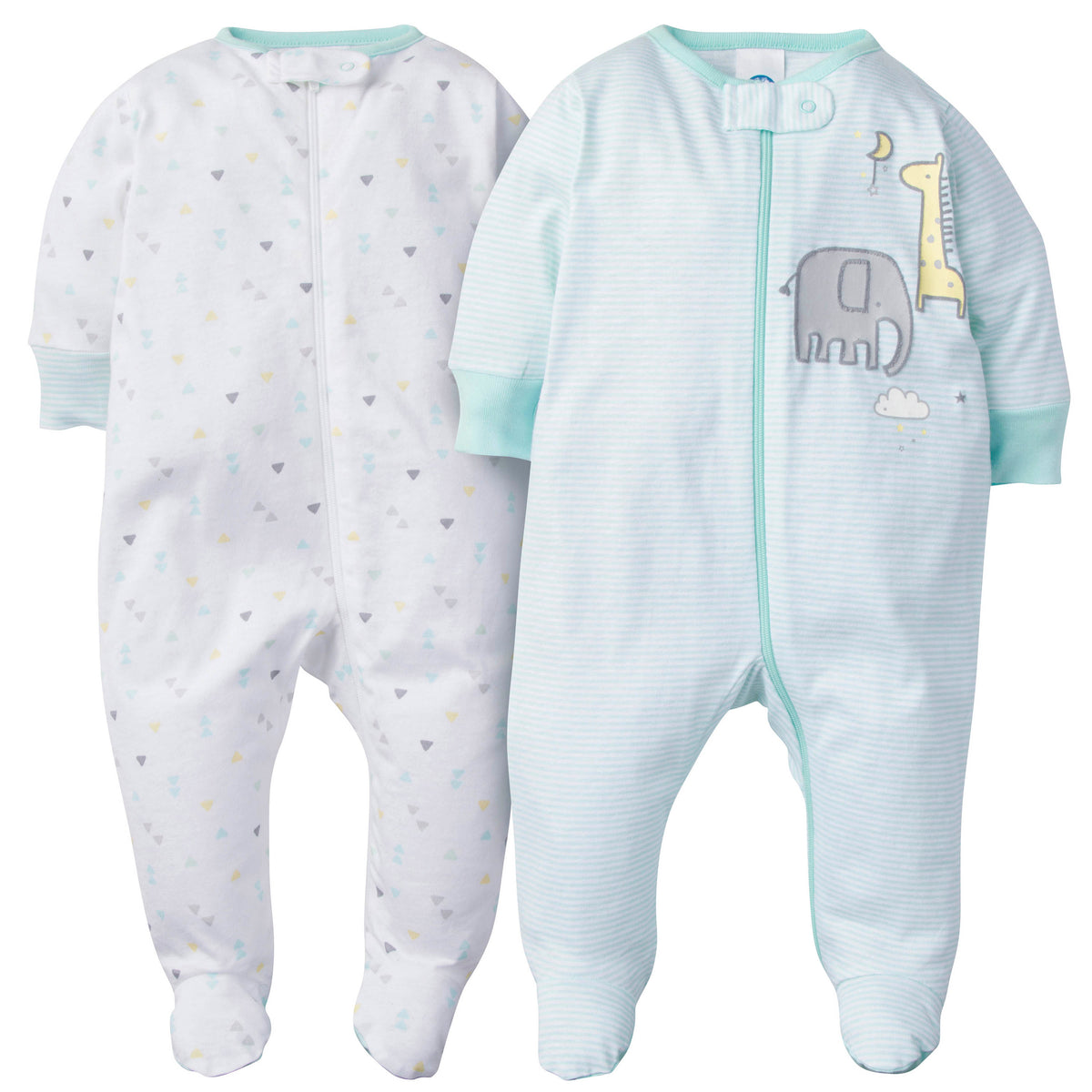 2-Pack Neutral Elephant Sleep N' Play