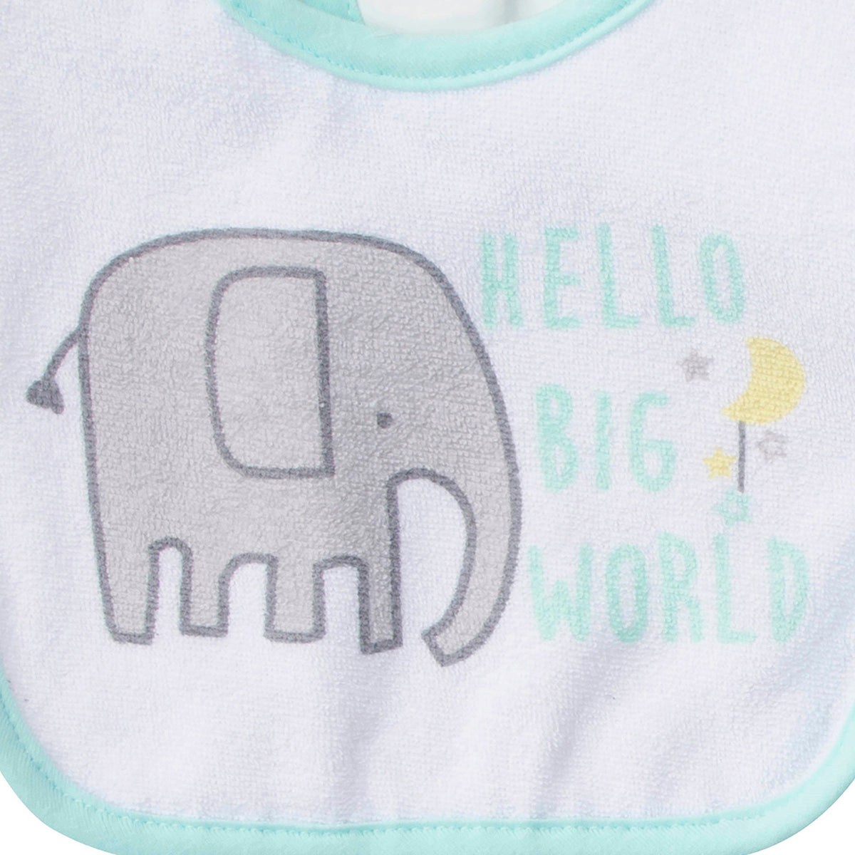 3-Pack Neutral Elephant Terry Bibs, additional view 1