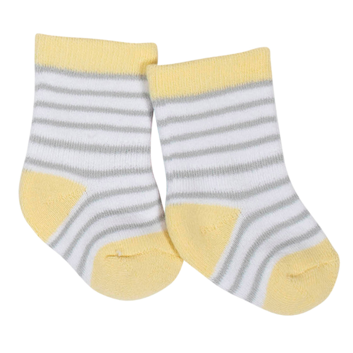 6-Pack Neutral Elephant Wiggle Proof Terry Crew Socks, additional view 4