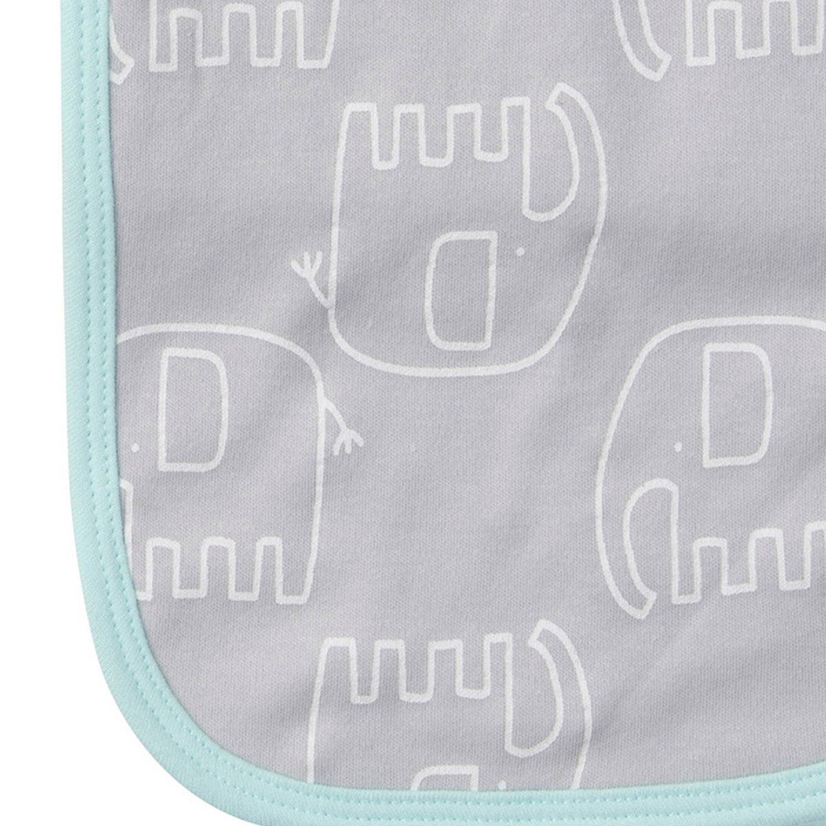 4-Pack Neutral Elephant Terry Burp Cloths, additional view 1