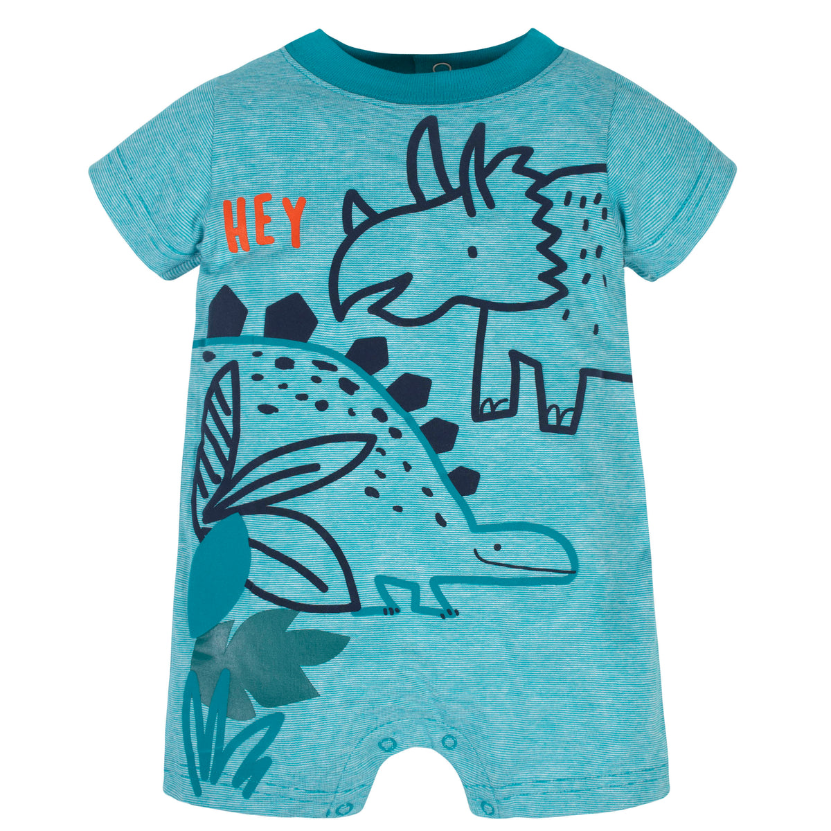 2-Pack Baby Boys Dino Blues Rompers, additional view 1