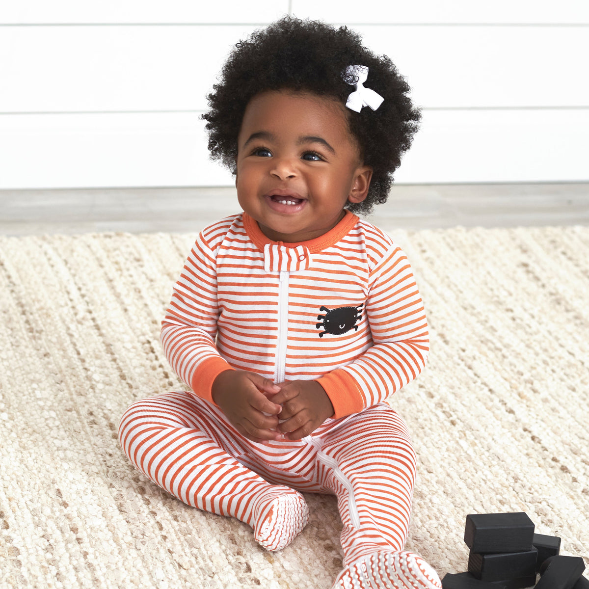 Baby Spider Snug Fit Footed Cotton Pajamas, lifestyle photo 2