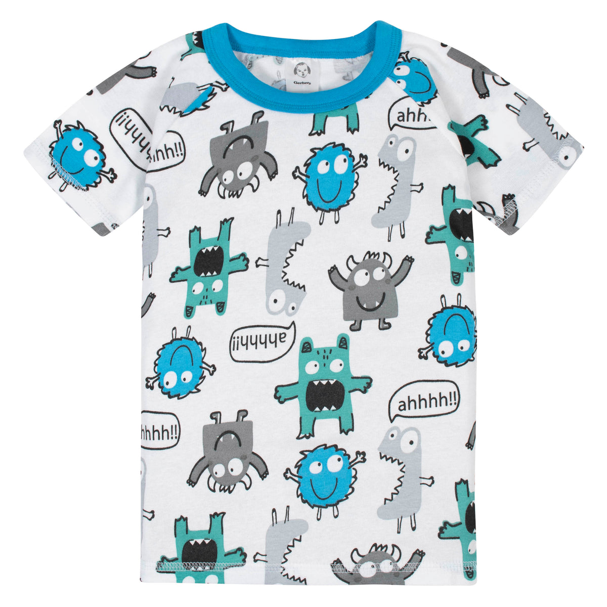 4-Piece Boys Monster Pajama Set, additional view 3