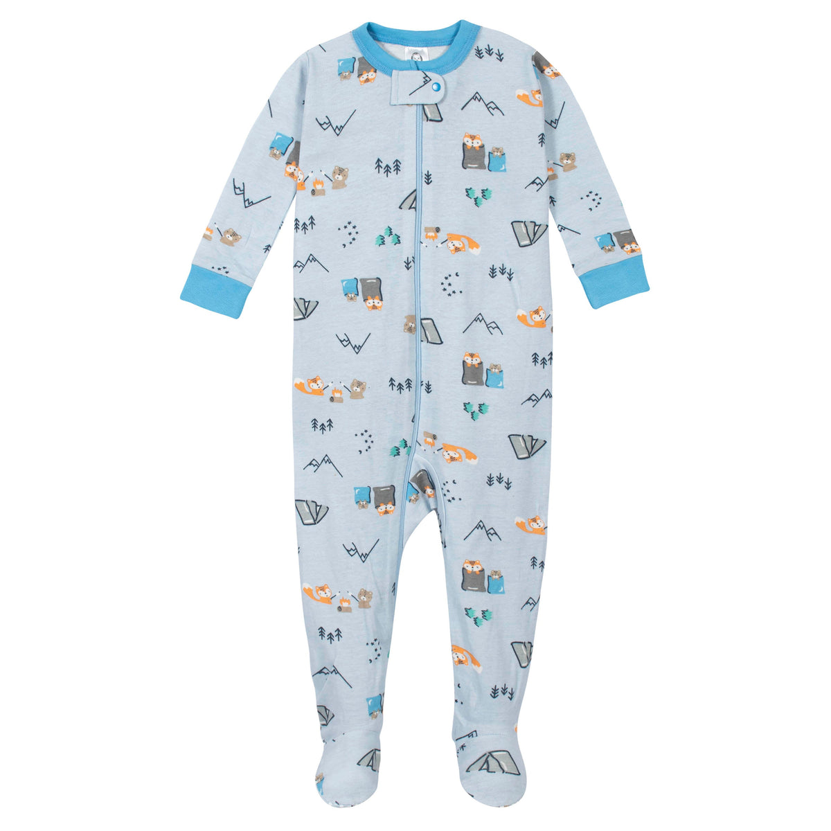 2-Pack Boys Camping Snug Fit Unionsuit Pajamas, additional view 1