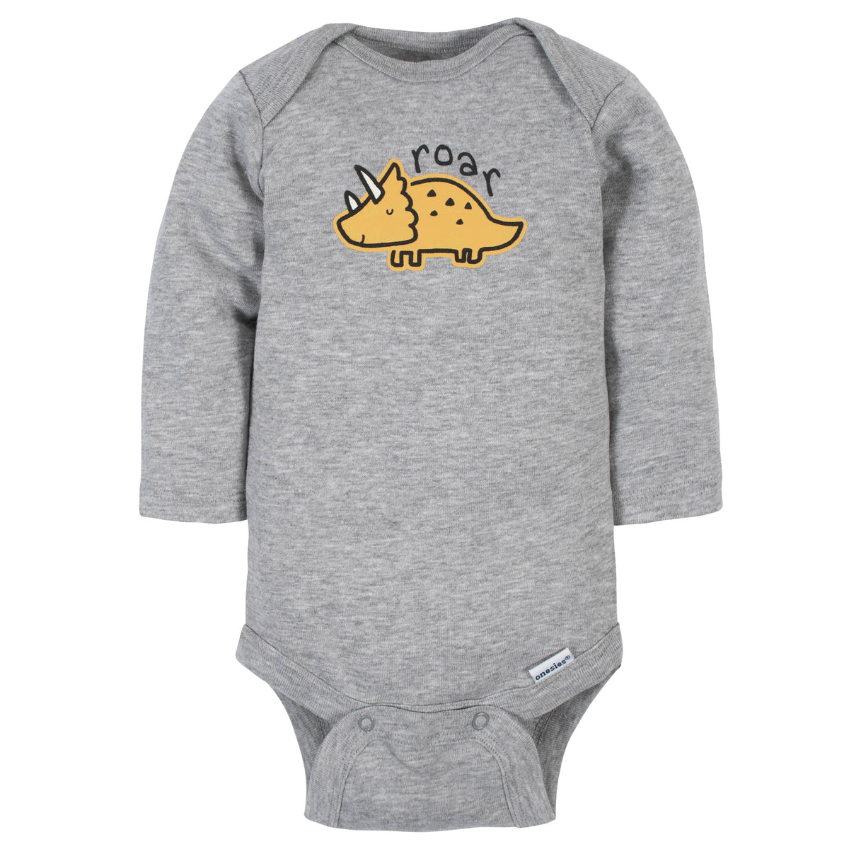 6-Pack Baby Boys Dinosaur Long Sleeve Onesies Bodysuits, additional view 4