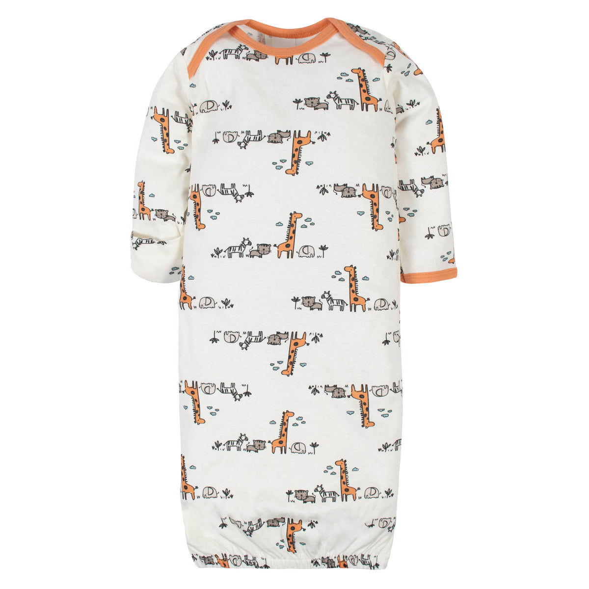 4-Pack Baby Boys Jungle Gowns, additional view 2