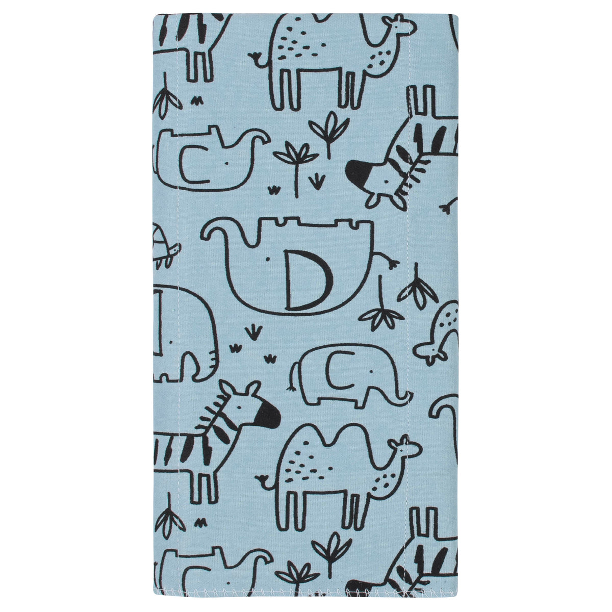 8-Pack Baby Boys Jungle Flannel Burp Cloths, additional view 1