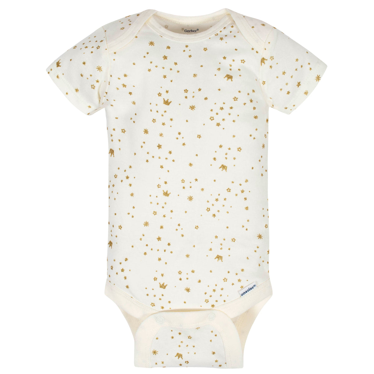8-Pack Baby Girls Princess Short Sleeve Onesies Bodysuits, additional view 2
