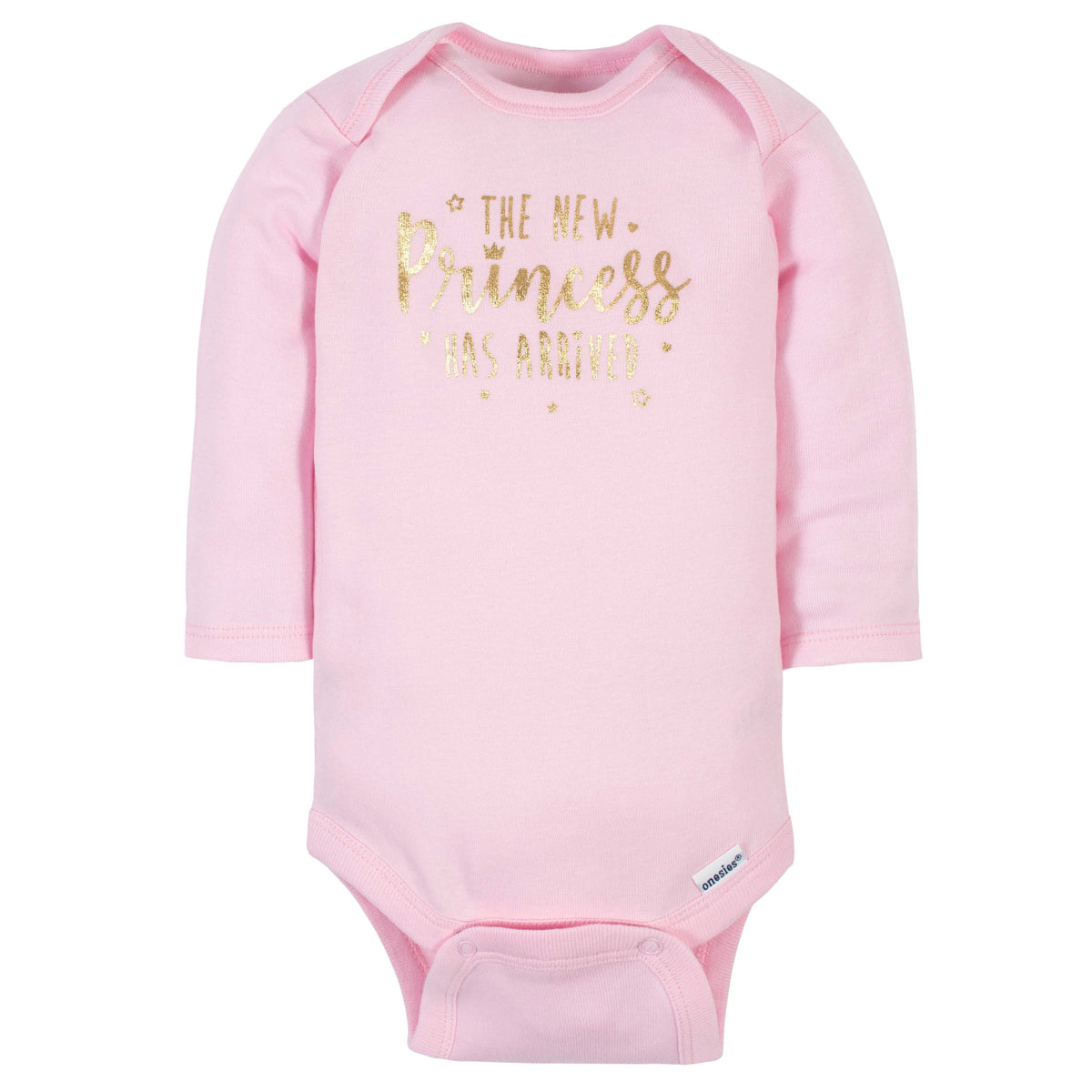 6-Pack Baby Girls Princess Long Sleeve Onesies Bodysuits, additional view 4