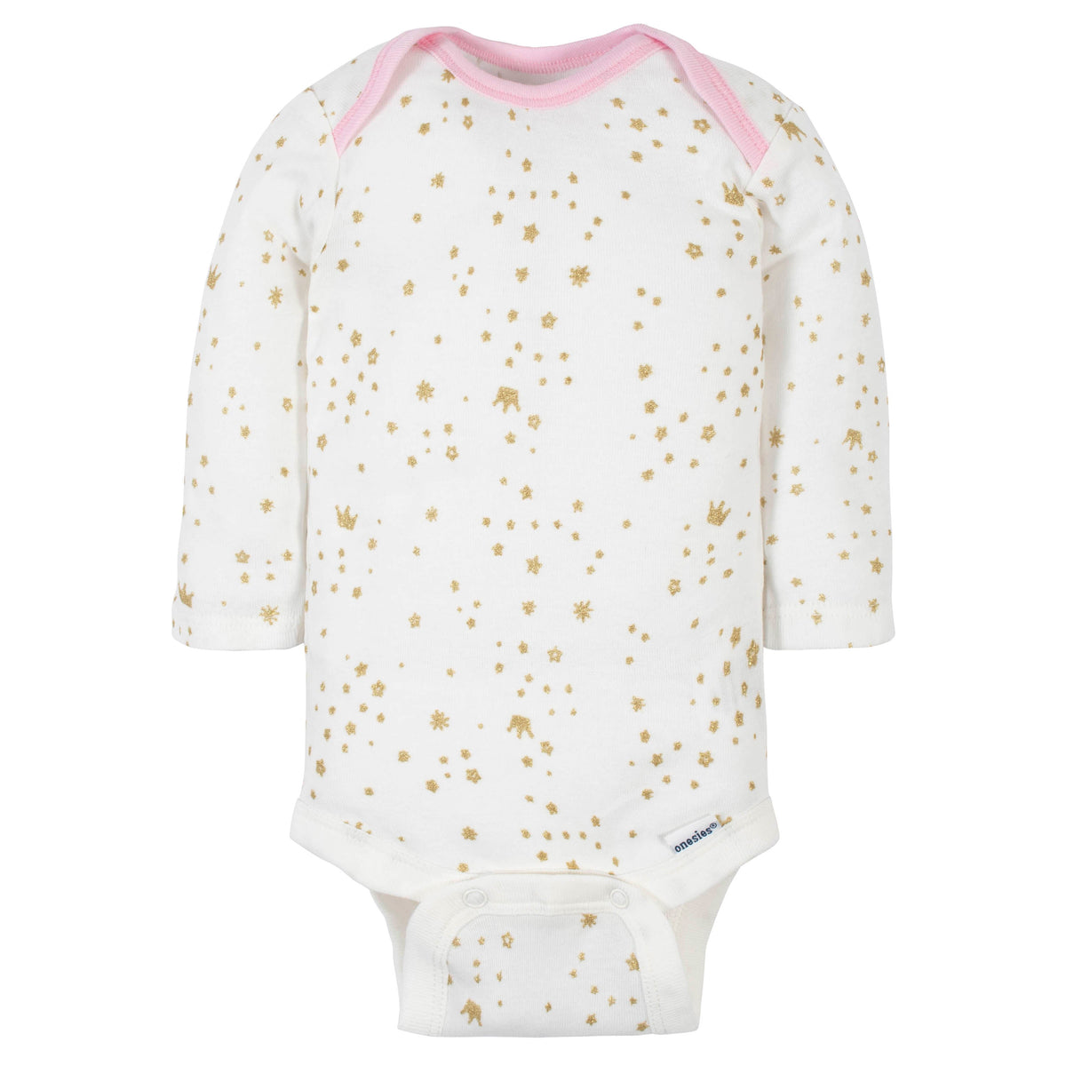 6-Pack Baby Girls Princess Long Sleeve Onesies Bodysuits, additional view 5
